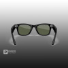 Ray-Ban Wayfarer (Gen 1) Глянцевый Чёрный с Зелёными Линзами (Shiny Black/ G15 Green)